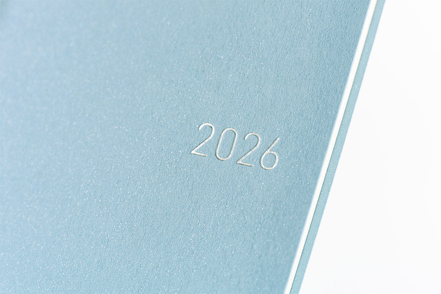 Hobonichi Techo 2026 Paper Series: Sky Weeks Hardcover Book / Weekly Horizontal / Jan start / Mon start - English Edition