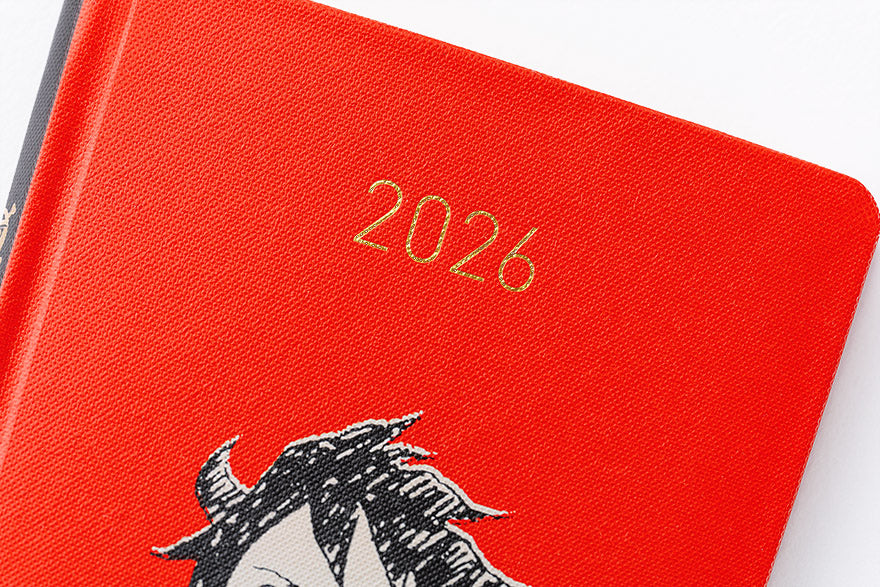 Hobonichi Techo 2026 ONE PIECE magazine: Straw Hat Luffy (Red) Weeks Hardcover Book / Weekly Horizontal / Jan start / Mon start - English Edition