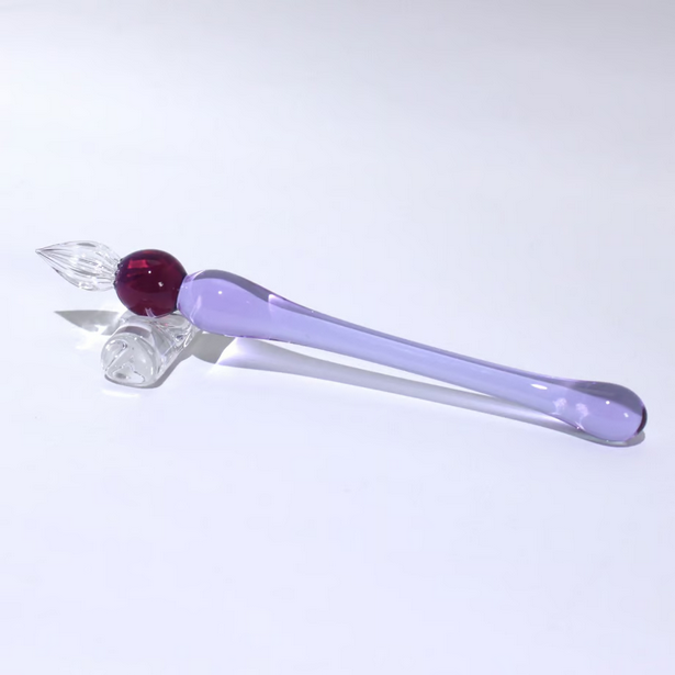 Japanese Glass Dip Pen - Short / Purple - , Gifts for Writers