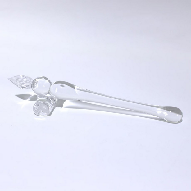 Japanese Glass Dip Pen - Short / Clear × Clear - , Gifts for Writers