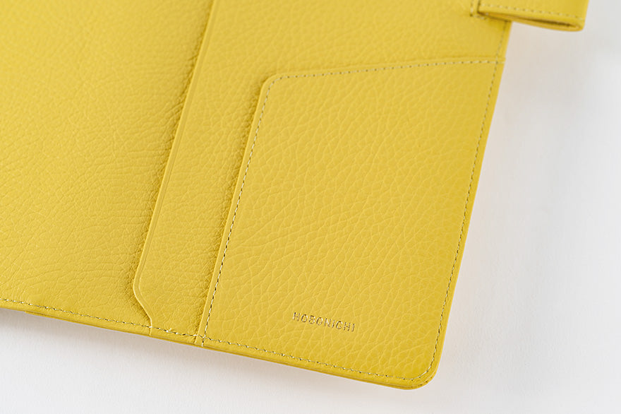 Leather: Brilliant Yellow [Hobonichi Cousin (A5) Techo Cover] (Cover Only)