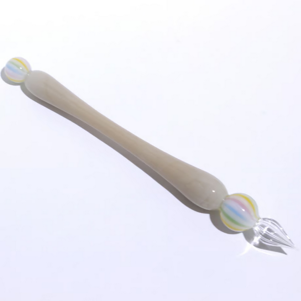 Japanese Glass Dip Pen - Candy / Light Brown - , Gifts for Writers