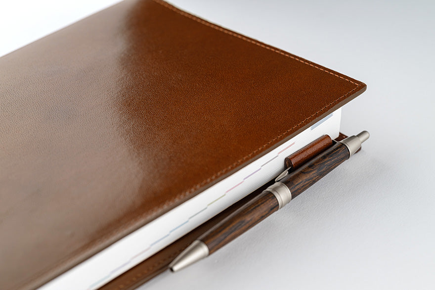 Leather: Taut (Brown) [Hobonichi Cousin (A5) Techo Cover] (Cover Only)