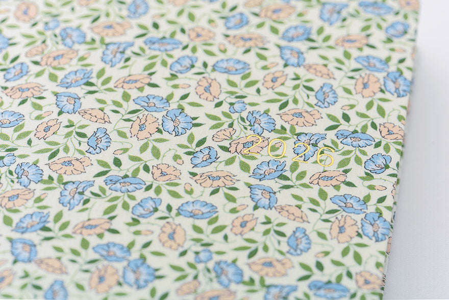PRE-ORDER Hobonichi Techo 2026 Liberty Fabrics: Sasha Kiora HON  / A6 Size / Daily / Jan start / Mon start - English Edition