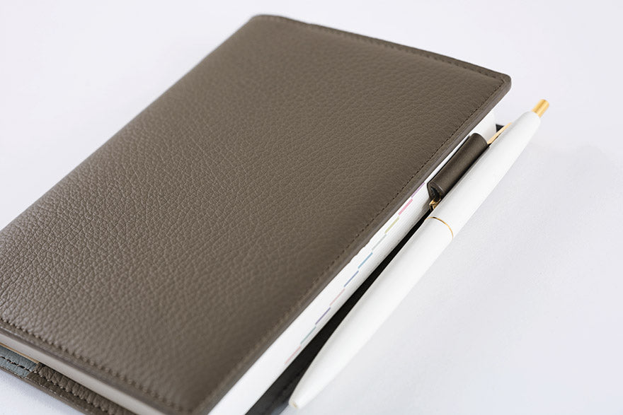Leather: Taut (Gray & Light Blue) [Hobonichi Original (A6) Techo Cover] (Cover Only)