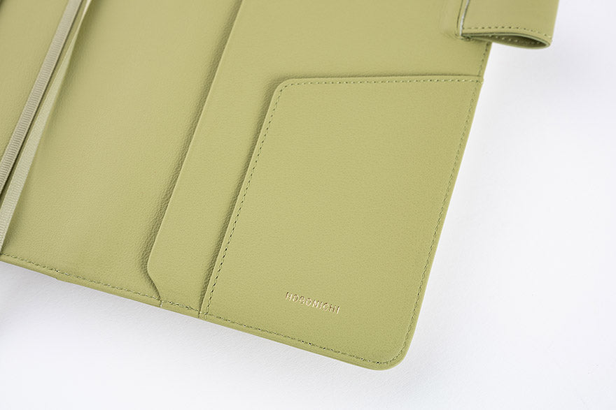 Leather: Sage Green [Hobonichi Cousin (A5) Techo Cover] (Cover Only)