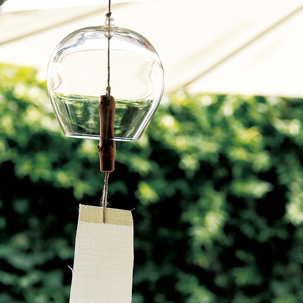 Japanese Glass Wind Bell made in Kyoto, Japanese furin, Japanese wind bell, Japanese wind chime