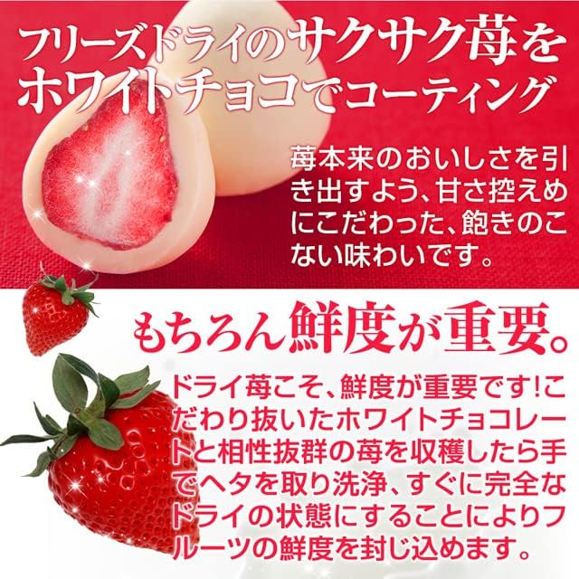 Strawberry Truffle 90g Set , Japanese Sweets Souvenir, Japanese Desserts