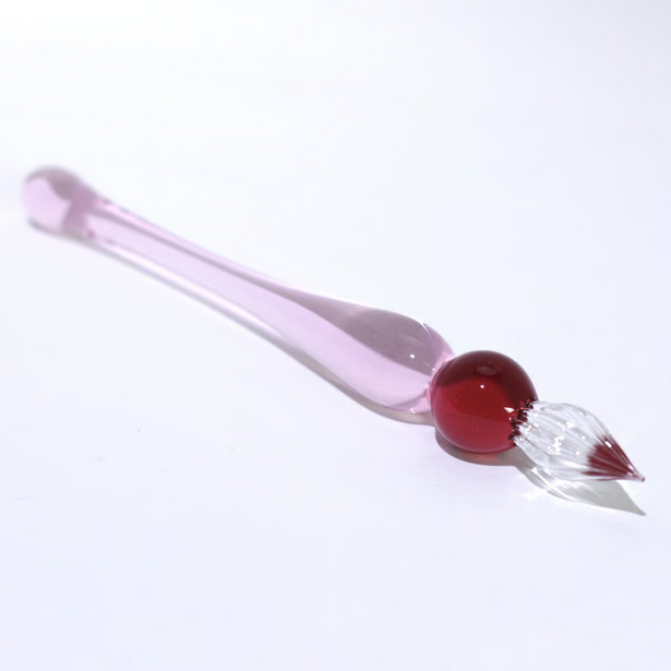 Japanese Glass Dip Pen - Short / Pink - , Gifts for Writers