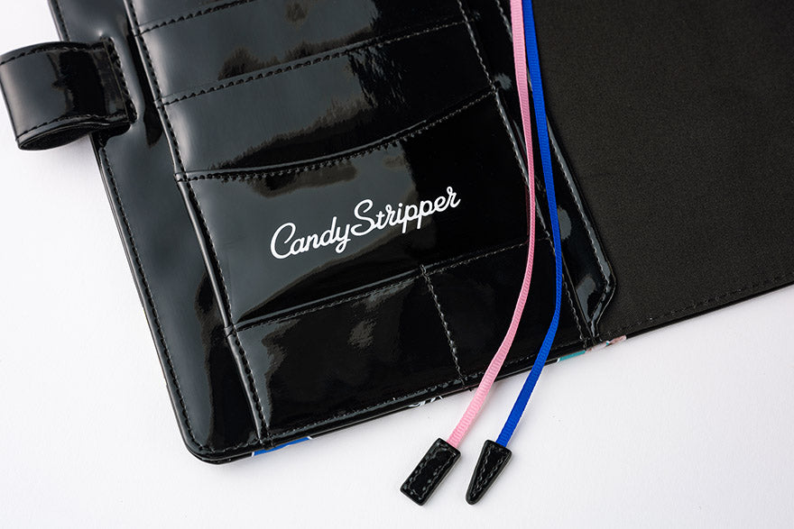 Candy Stripper: Random Dog & Cat (Black) [Hobonichi Cousin (A5) Techo Cover] (Cover Only)