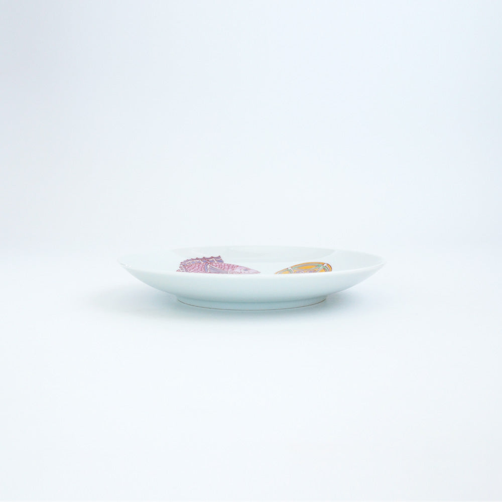 Arita Yaki(ware) Plate 18 cm (7.1 inches) - Japanese Good Luck Charm