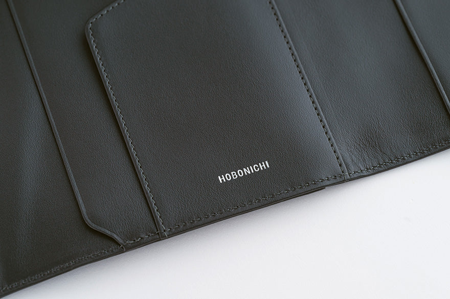 Leather: Charcoal Gray [Hobonichi Cousin (A5) Techo Cover] (Cover Only)