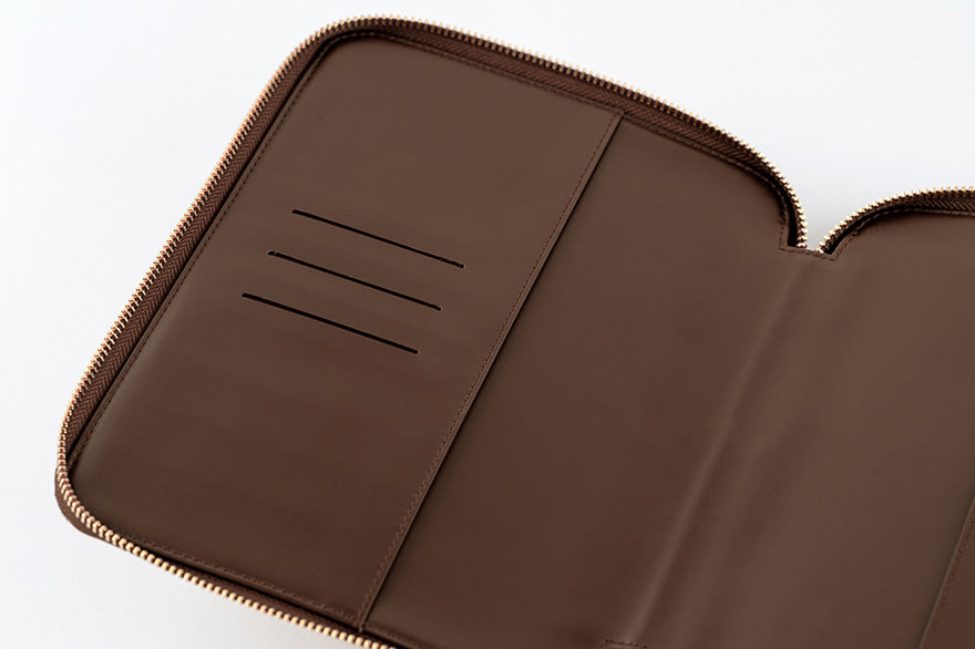 Taut Zipped (Café au Lait Plaid) [Hobonichi Cousin (A5) Techo Cover] (Cover Only)