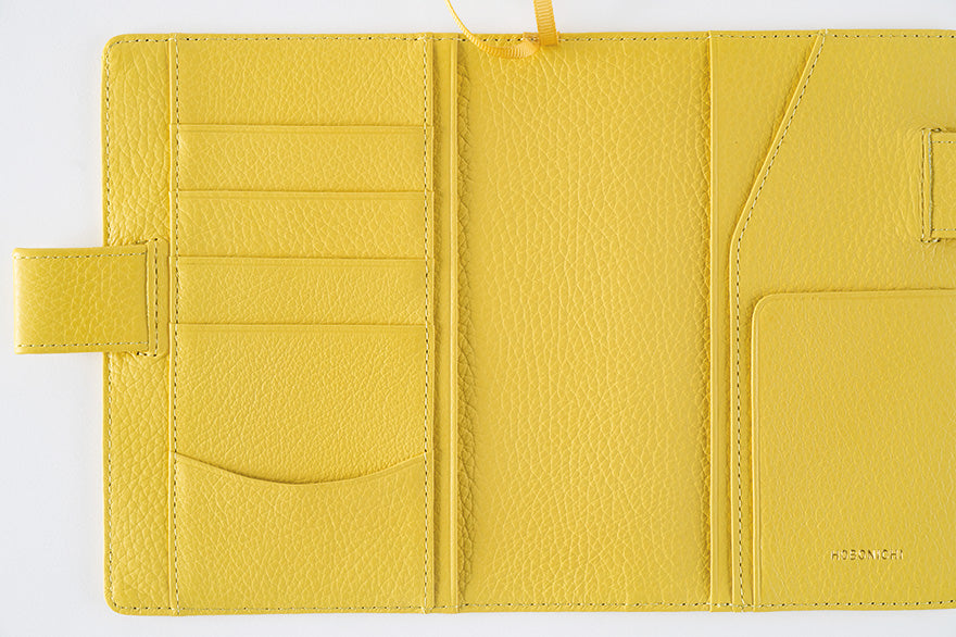 Leather: Brilliant Yellow [Hobonichi Cousin (A5) Techo Cover] (Cover Only)
