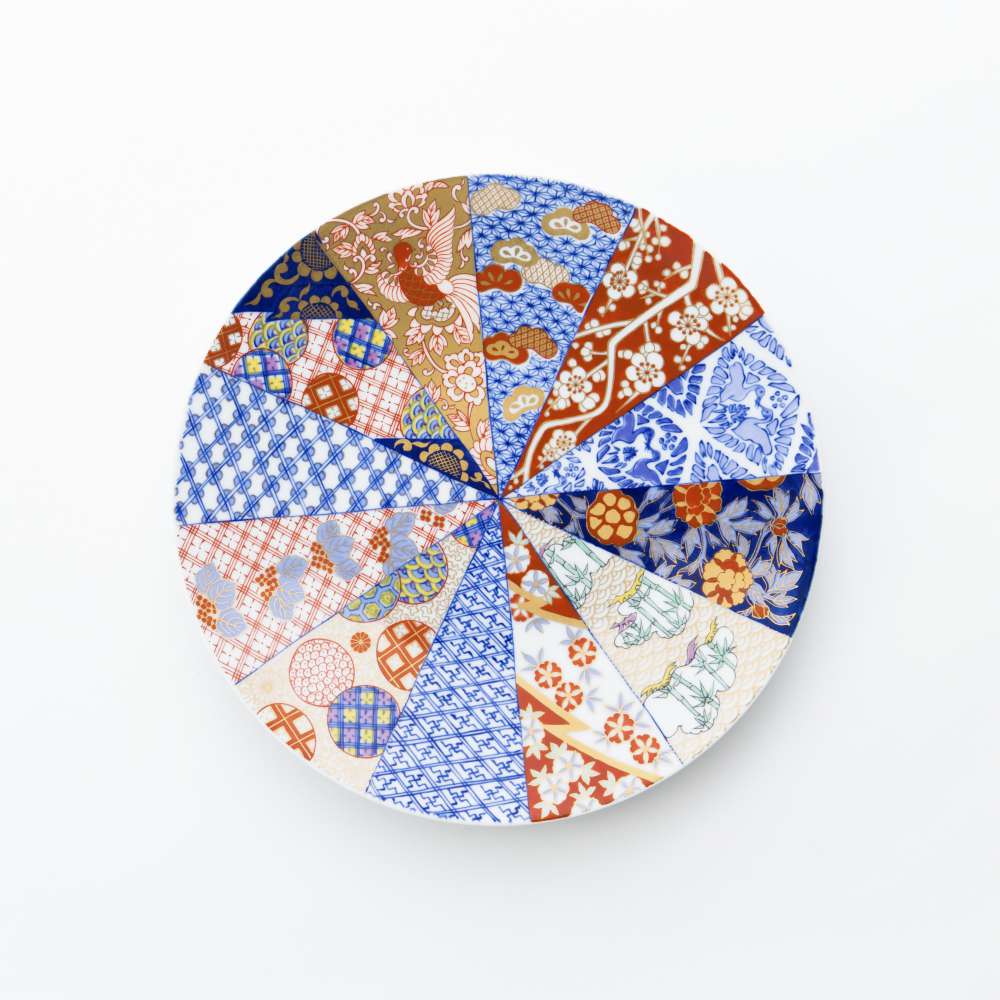 Arita Yaki(ware) Large Plate 25.5 cm (10.0 inches) - Japanese Good Luck Charm - Imari Style