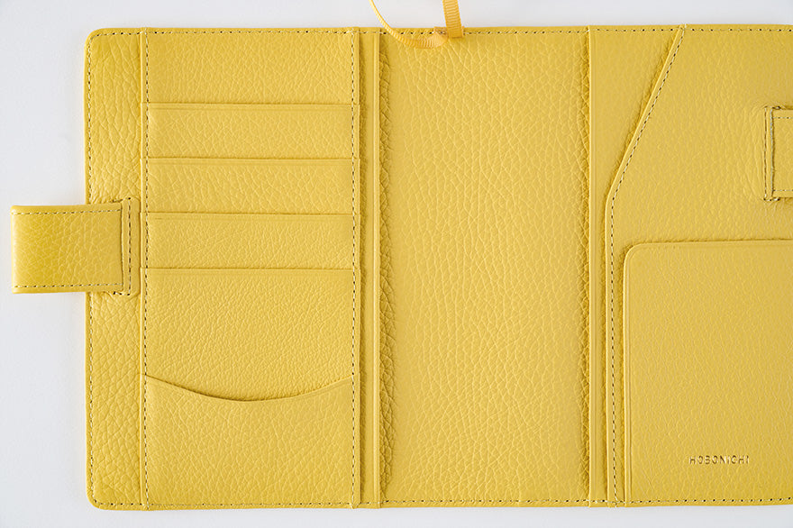 Leather: Brilliant Yellow [Hobonichi Original (A6) Techo Cover] (Cover Only)