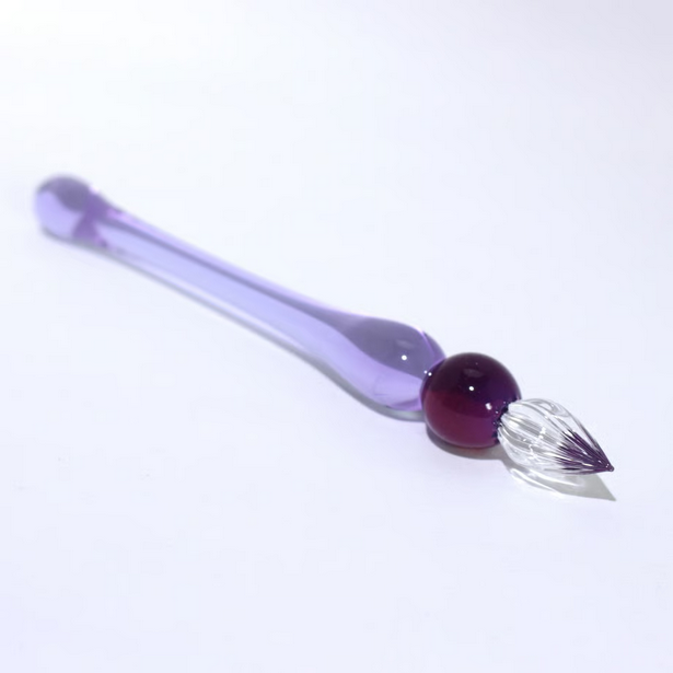 Japanese Glass Dip Pen - Short / Purple - , Gifts for Writers