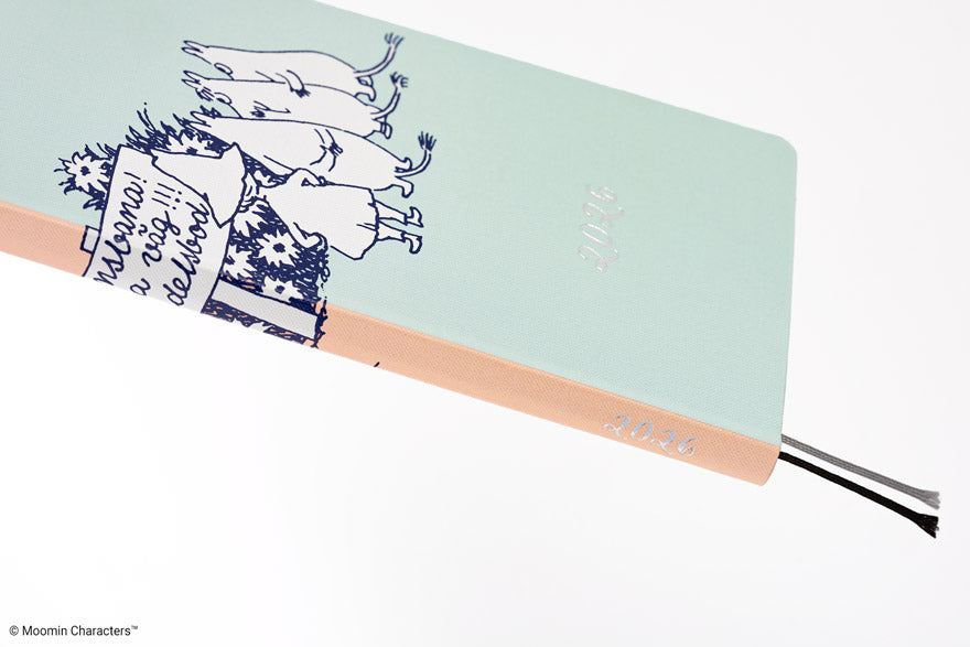 Hobonichi Techo 2026 Moomin: To the Outdoor Dance Hall Weeks Hardcover Book / Weekly Horizontal / Jan start / Mon start - English Edition