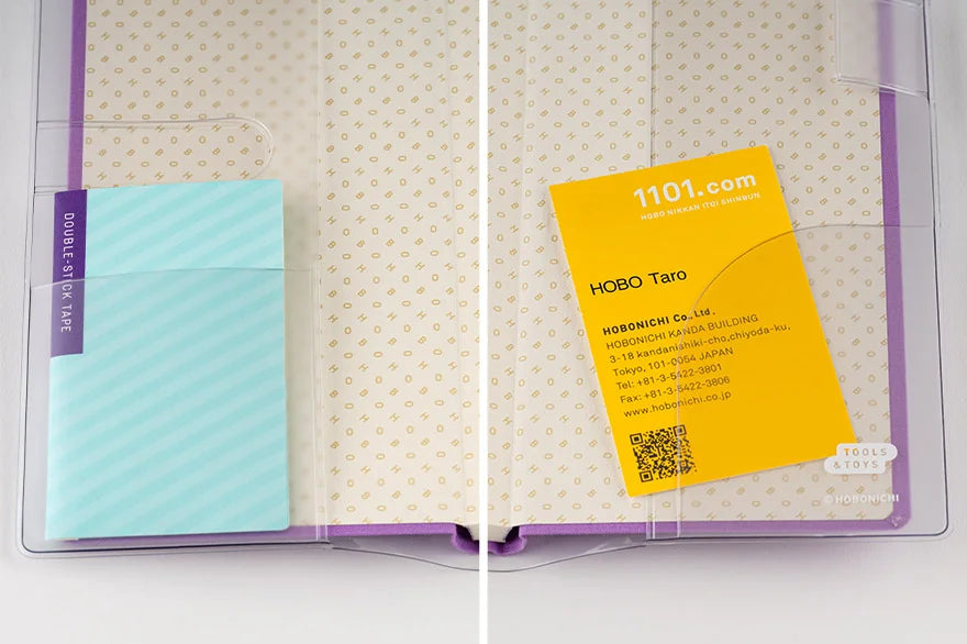 Yoshie Watanabe: Clear Cover for Weeks (Dotted Plaid), 2027 Hobonichi Accessories