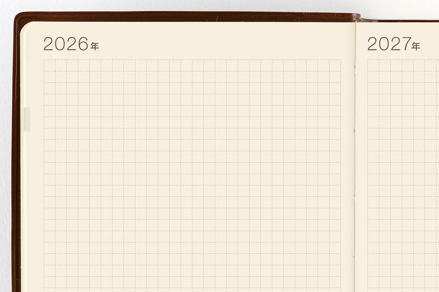 PRE-ORDER Hobonichi Techo 2026 Hobonichi 5-Year Techo Japanese Book (2026-2030) [A6 size] A6 Size / 2026-2030 / Five Years in One Book