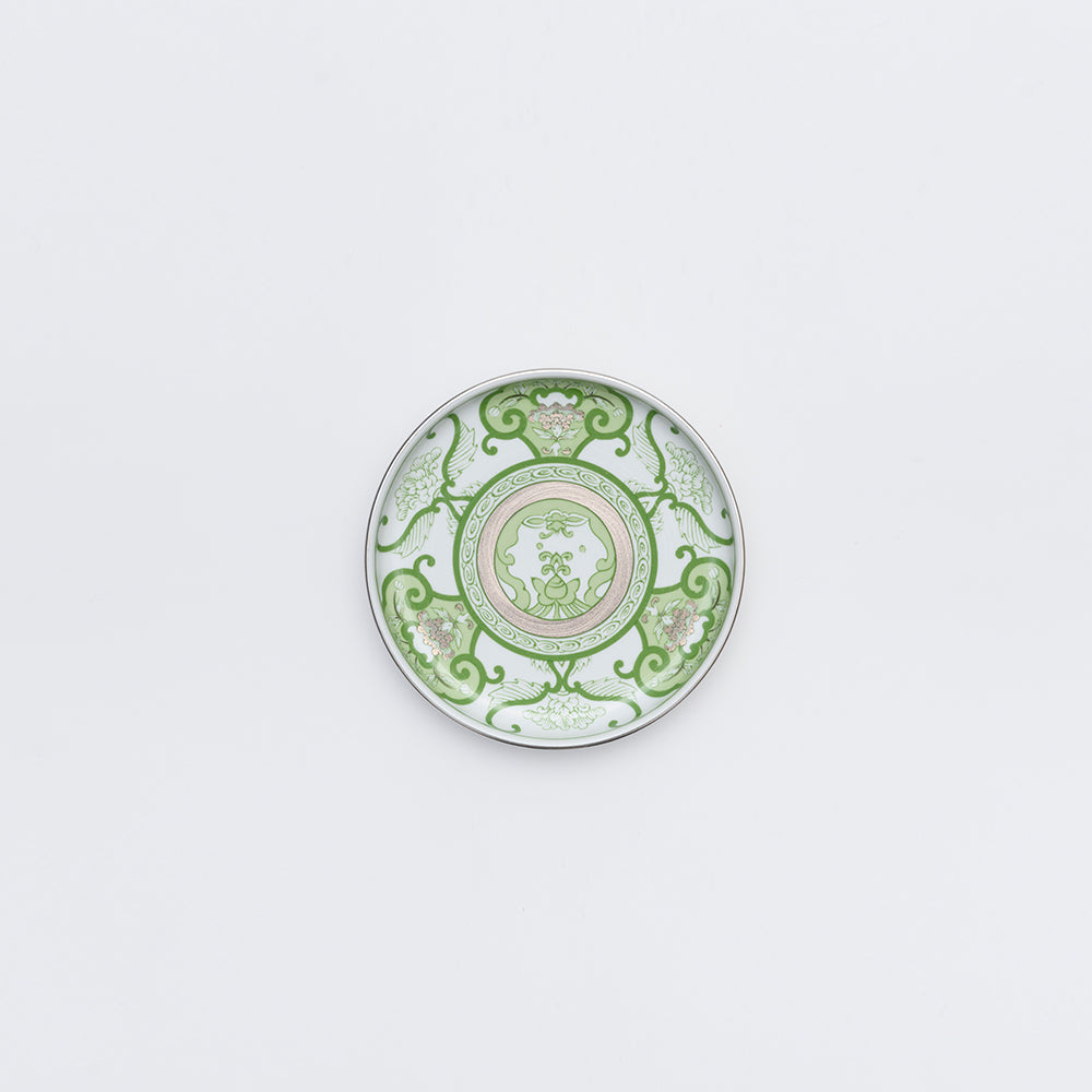 Arita Yaki(ware) Small Plate 13.5 cm (5.3 inches) - Japanese Tea Green