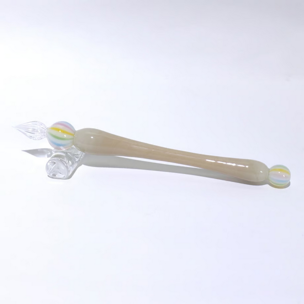 Japanese Glass Dip Pen - Candy / Light Brown - , Gifts for Writers