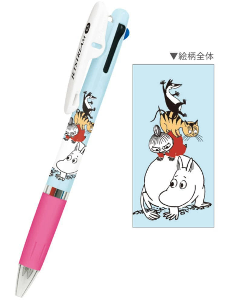 3-Color Jetstream Ballpoint Pen 0.5mm - Moomin - , Hobonichi Pen