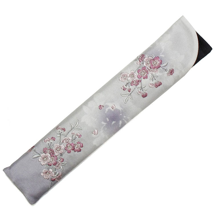 Cherry Blossom Sensu (Japanese folding fan) for Women - Black -
