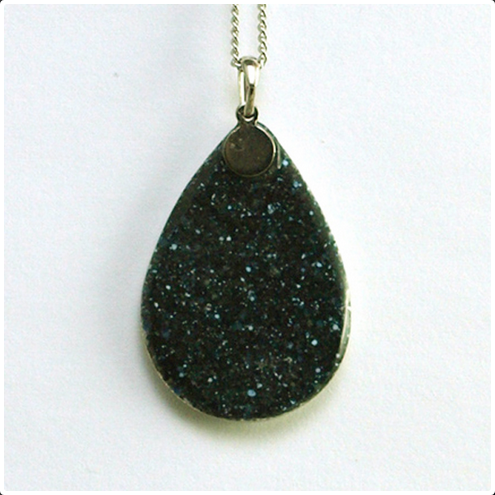 Yusen-Shippo Pendant Necklace - Wave, Japanese Jewelry