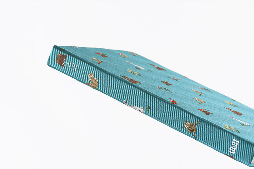 PRE-ORDER Hobonichi Techo 2026 Bow & Tie: In the Forest HON / A5 Size / Daily / Jan start / Mon start - English Edition