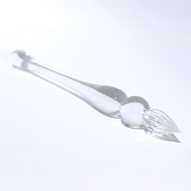 Japanese Glass Dip Pen - Short / Clear × Clear - , Gifts for Writers