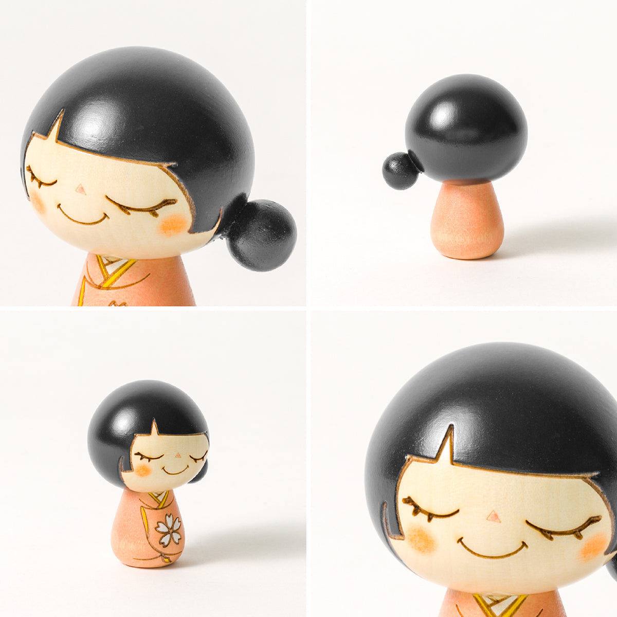 Japanese Kokeshi Doll - Cherry Blossoms -