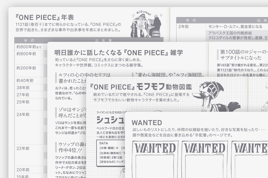 Hobonichi Techo 2026 Japanese Original Book - One Piece Edition (January Start) A6 Size / Daily / Jan start / Mon start - Japanese Edition