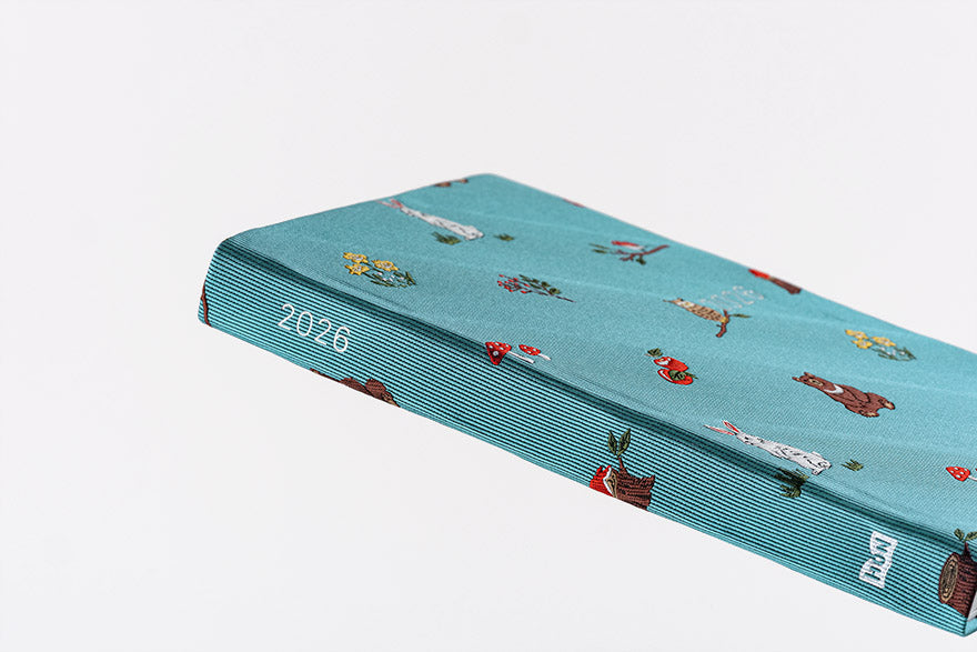 PRE-ORDER Hobonichi Techo 2026 Bow & Tie: In the Forest HON  / A6 Size / Daily / Jan start / Mon start - English Edition