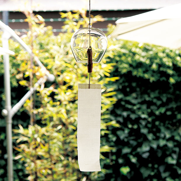 Japanese Glass Wind Bell made in Kyoto, Japanese furin, Japanese wind bell, Japanese wind chime