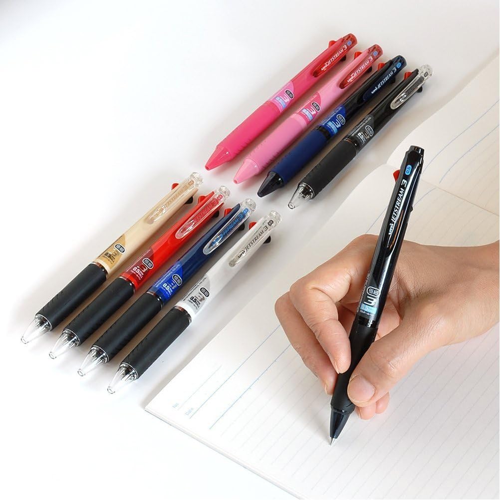 3-Color Jetstream Ballpoint Pen 0.5mm - Black - , Hobonichi Pen
