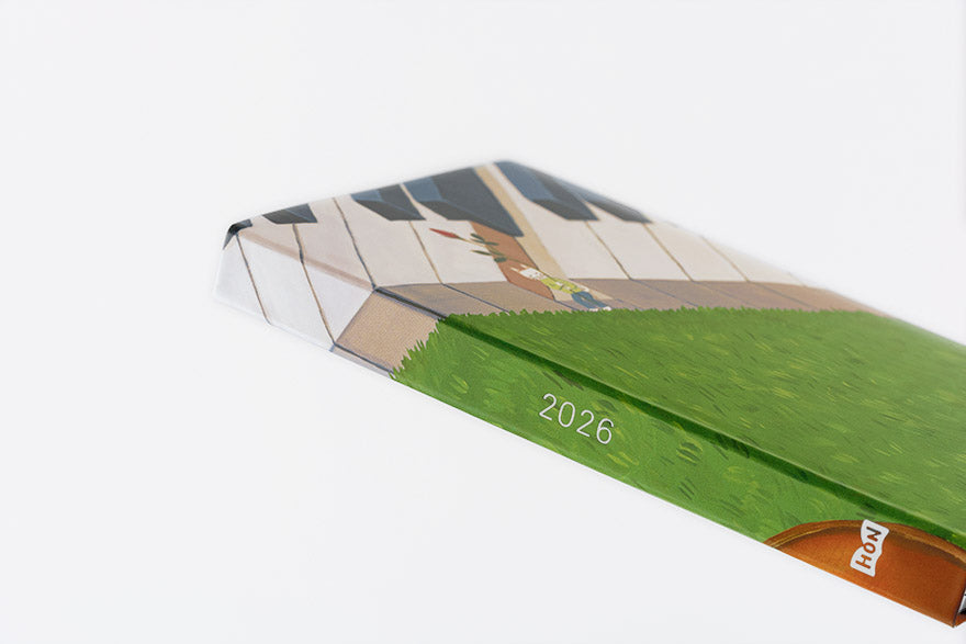 PRE-ORDER Hobonichi Techo 2026 Hiroko Kubota: Waiting on the Chord HON  / A6 Size / Daily / Jan start / Mon start - English Edition