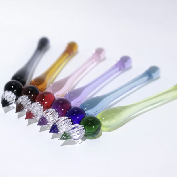 Japanese Glass Dip Pen - Short / Purple - , Gifts for Writers