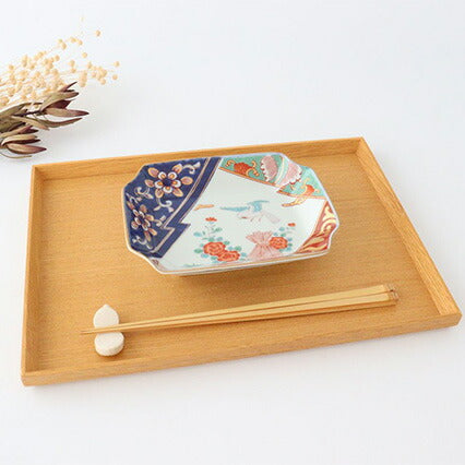 Hasami Yaki(ware) Plate 16 cm (6.3 inches) - Peony and Bird