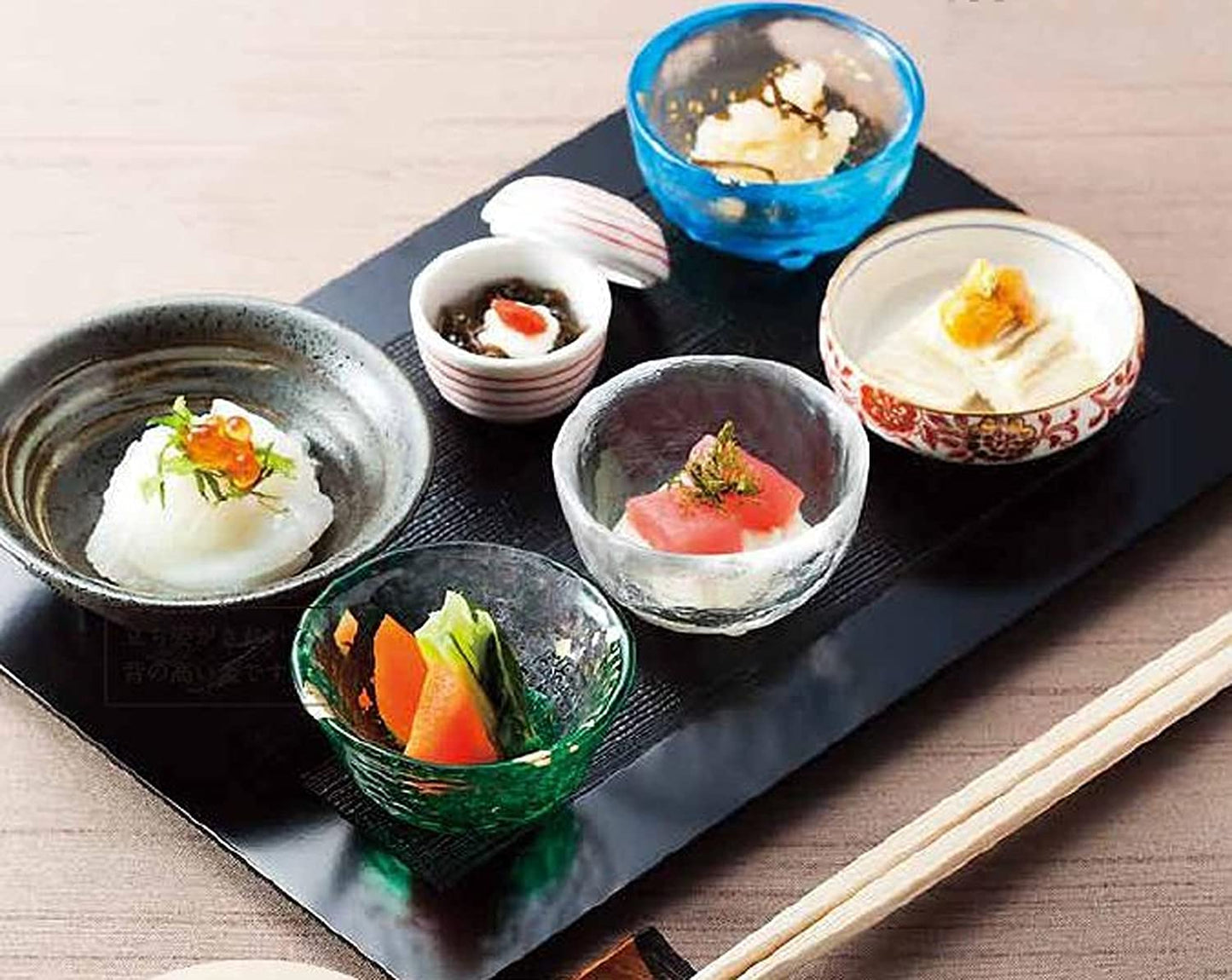 Tsugaru Vidro Mini Glass 5 Set, Japanese Sake Cup , Made in Japan