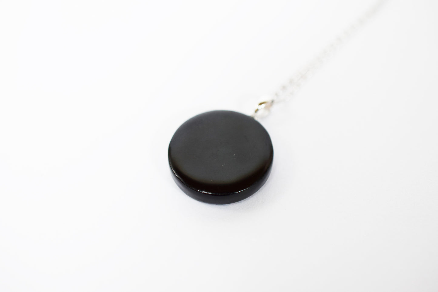 Raden Pendant Necklace - Geometry / Green Color / Small Size-, Japanese Lacquer Jewelry, Kyoto Jewelry