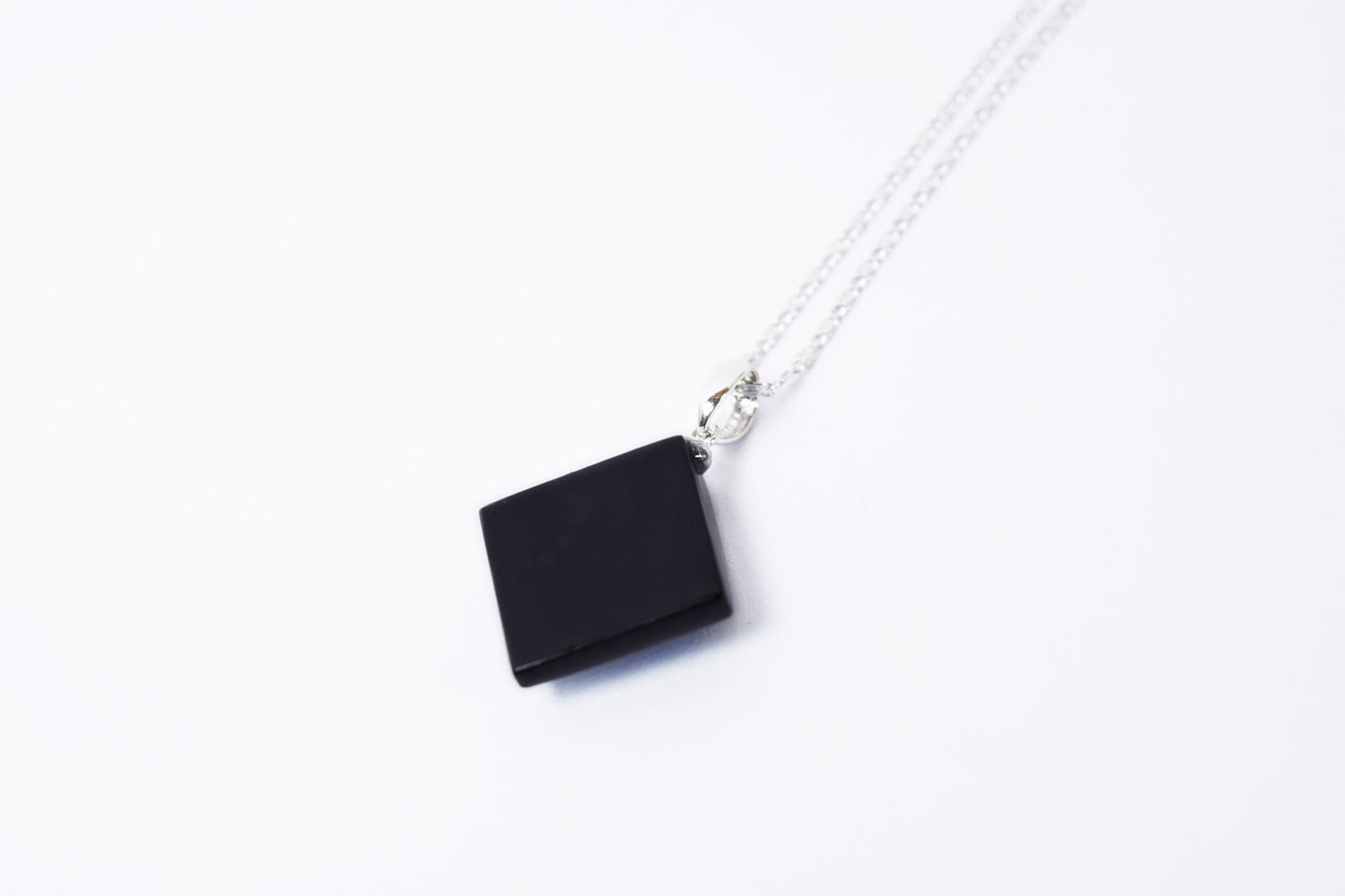 Raden Pendant Necklace - Moonlight on Water / Pink Color / Medium Size-, Japanese Lacquer Jewelry, Kyoto Jewelry