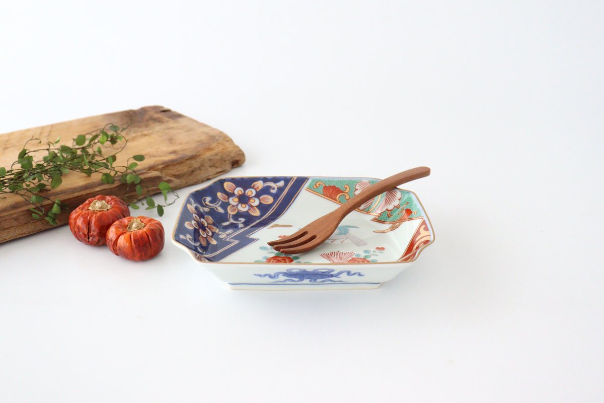 Hasami Yaki(ware) Plate 16 cm (6.3 inches) - Peony and Bird