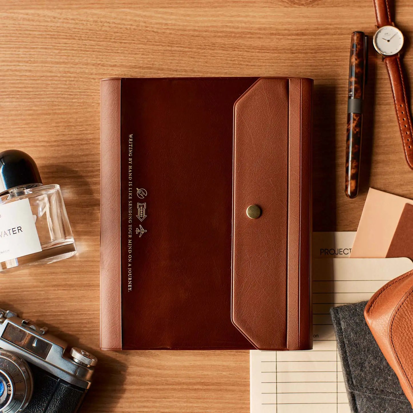 Alettone: Brown [Hobonichi Cousin (A5) Techo Cover] (Cover Only)