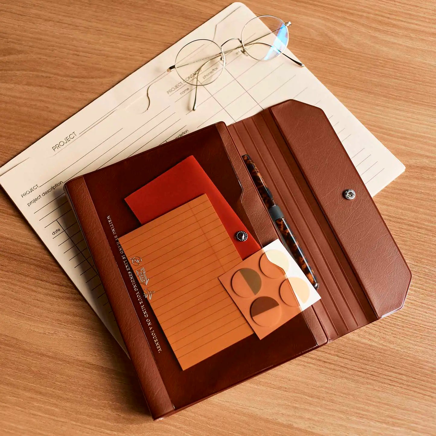 Alettone: Brown [Hobonichi Cousin (A5) Techo Cover] (Cover Only)