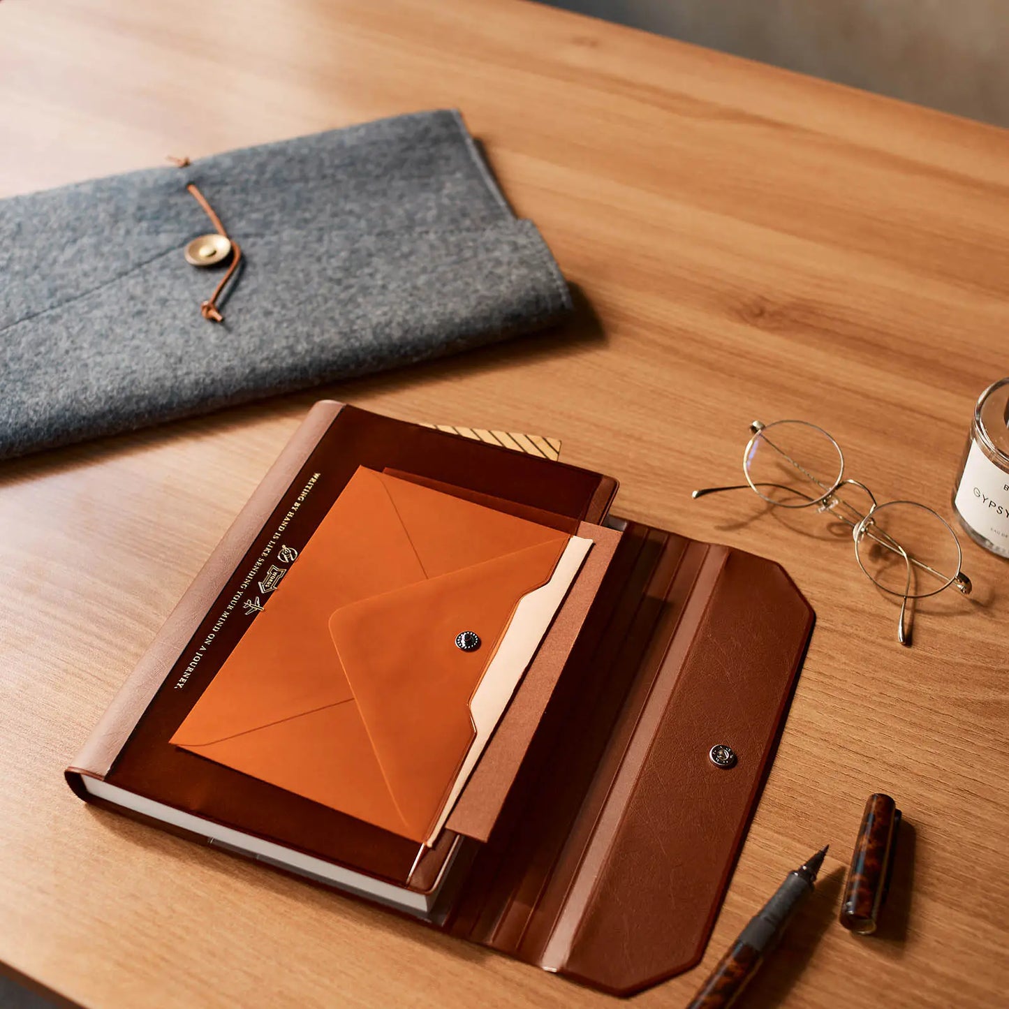 Alettone: Brown [Hobonichi Cousin (A5) Techo Cover] (Cover Only)
