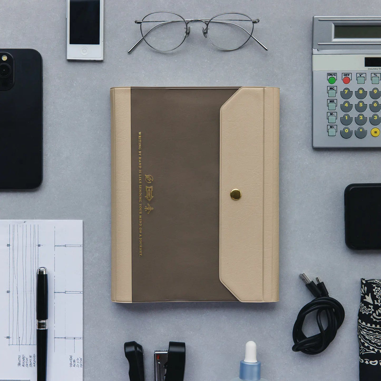 Alettone: Gray [Hobonichi Cousin (A5) Techo Cover] (Cover Only)
