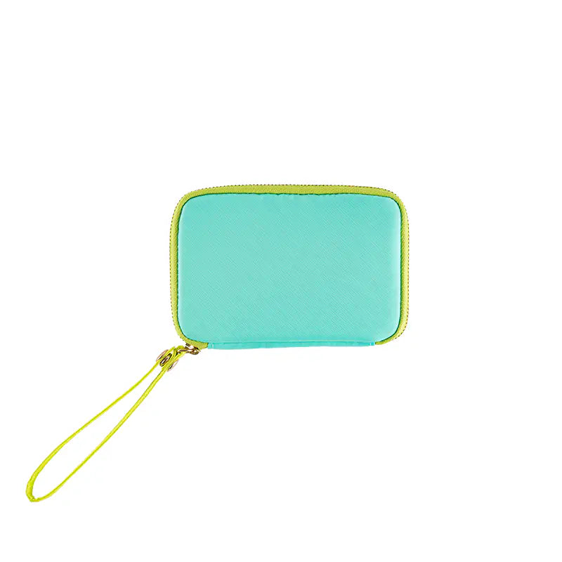 Aqua Lime Drawer Pouch Pocket,  Hobonichi Drawer Pouch Pocket