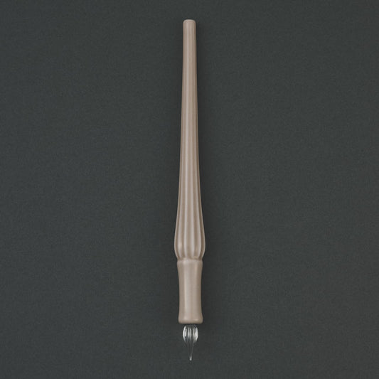 Arita Yaki(ware) Body Glass Dip Pen - Light Gray -, Japanese glass dip pen