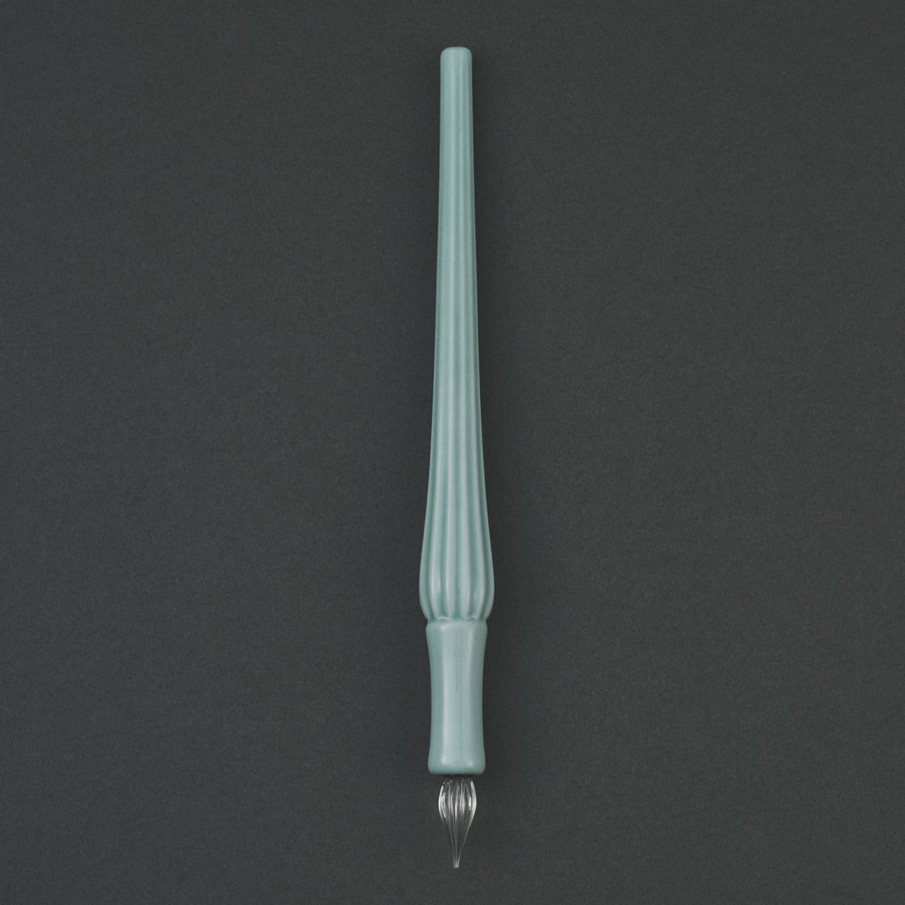Arita Yaki(ware) Body Glass Dip Pen - Celadon -, Japanese glass dip pen